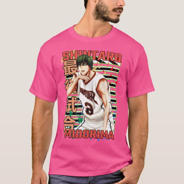 Shintaro Midorima Kurokos Basketball Urban Anime T Shirt (Framsida)