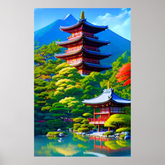 Shinto-lugn: Trädgårdens själ Poster (Framsidan)