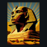 Shinx Wonders of the World Pop Art Poster<br><div class="desc">Upptäck sfinxens mysterium - En poppgrafisk representation för att ta fram den antändliga av sfinxen till ditt hem eller kontor med denna slående popkonsrepresentation. Den Underbara sfinxen av Giza, en storslagen staty med en lejon kropp och en människas överhuvud, har stått vakt mot Gizas pyramider i tusentals år och fängslat...</div>