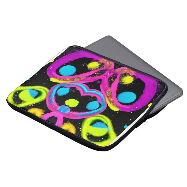 shiny Abstract art Laptop Fodral (Framsida topp)