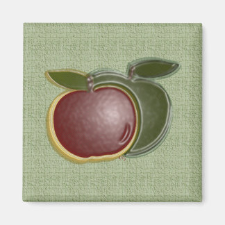 Shiny Apples (sage) Magnet