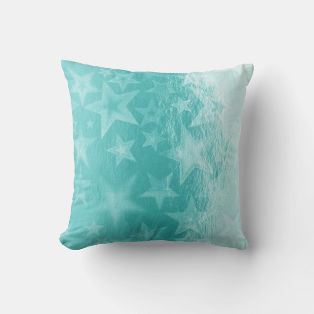 Shiny Aqua Turcos Decorative Dekorativ kudde (Framsida)
