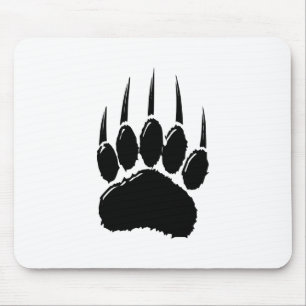 Shiny Black Bear Paw Print Musmatta