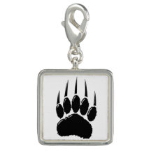 Shiny Black Bear Paw-utskrift