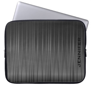 Shiny Black Carbon Fiber-utseende Laptop Sleeve
