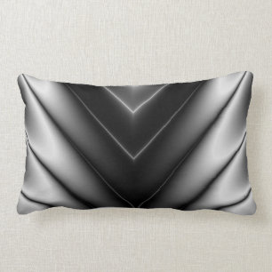 Shiny Black Silke Lumbarkudde