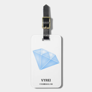 Shiny Blue Diamond Carat Bagagebricka