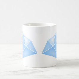 Shiny Blue Diamond Carat Kaffemugg