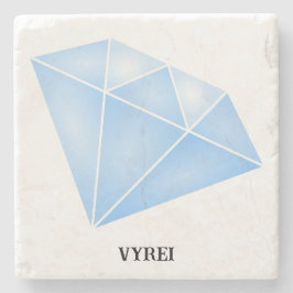 Shiny Blue Diamond Carat Stenunderlägg