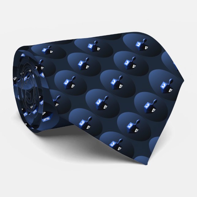 Shiny Blue Dreidel Slips (Rullad)