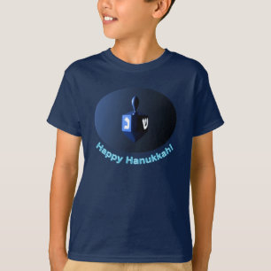 Shiny Blue Dreidel Tee Shirt