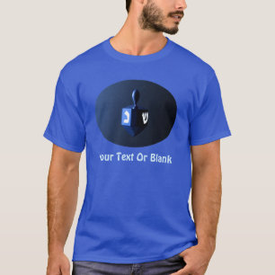 Shiny Blue Dreidel Tee Shirt