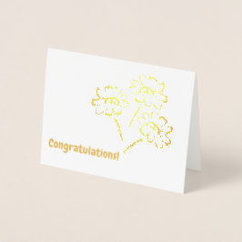 Shiny bouquet-kort folierat kort