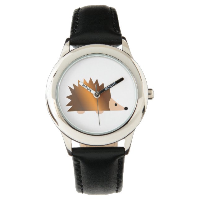 Shiny Brown Hedgehog Armbandsur (Framsida)