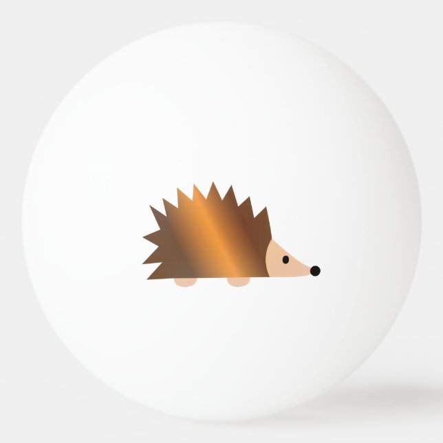 Shiny Brown Hedgehog Pingisboll (Framsidan)
