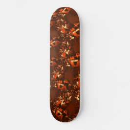 Shiny brownish coral och präglad mini skateboard bräda 18,5 cm
