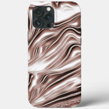 Shiny brun lång vågigt spår på vit bakgrund