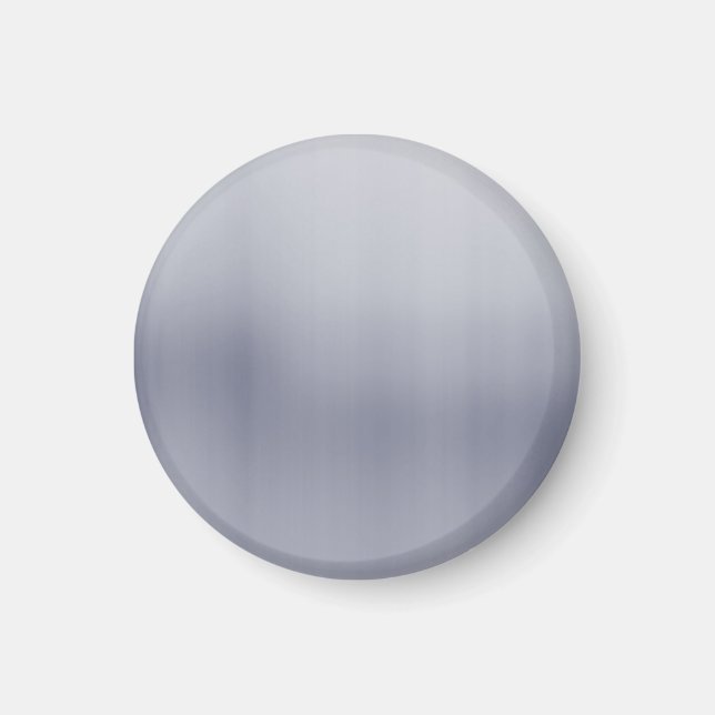 Shiny Brushed Aluminium Texturerad Magnet (Framsidan)