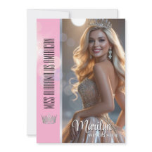 Shiny Bubbles Pageant Autograph Card Template