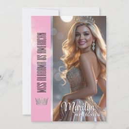 Shiny Bubbles Pageant Autograph Card Template