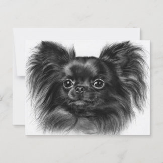 Shiny Charm - Handmålad Chihuahua Art Vykort