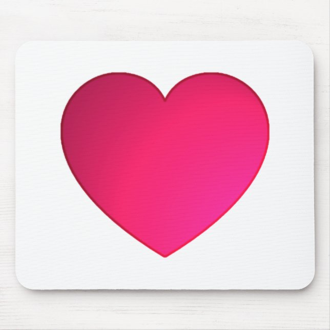 Shiny Cherry Red Heart Musmatta (Framsidan)