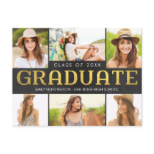 Shiny Collage Studenten annons vykort