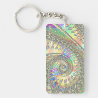 Shiny Colorful Spiral Fractal Digital Abstrakt Art