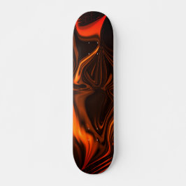 Shiny coral-bovlar över mörk mini skateboard bräda 18,5 cm