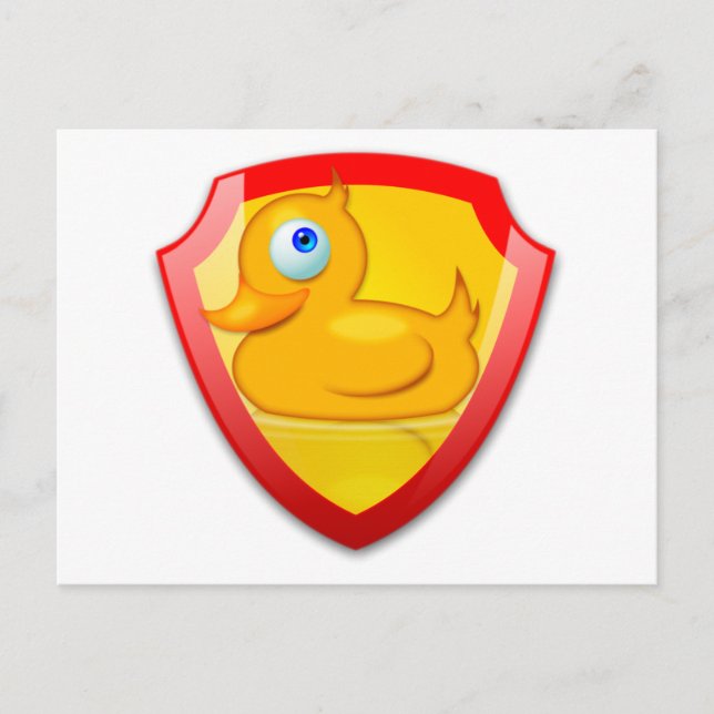 Shiny Defender Anka Vykort (Framsida)