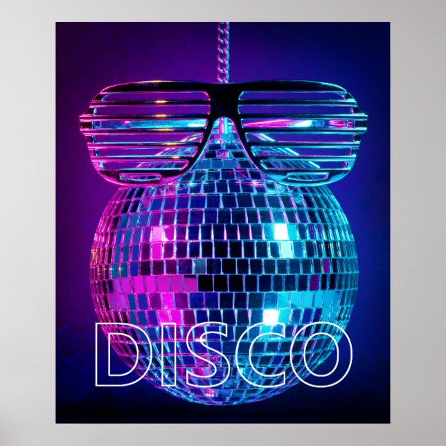 Shiny disco boll poster (Framsidan)