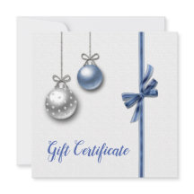 Shiny Elegant jul - intyg om gåva från Bollar