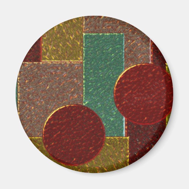 Shiny Emalie mönster Magnet (Framsidan)