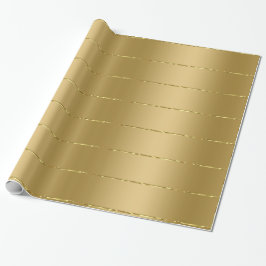 Shiny faux guld rand mönster presentpapper