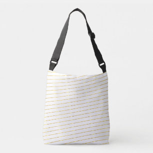 Shiny Faux Guld Stripe Elegant Glamor Modern Axelväska