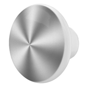 Shiny Faux Silver Tones Stainless Steel Knopp