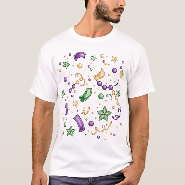 Shiny Festive Confetti Mix T Shirt (Framsida)