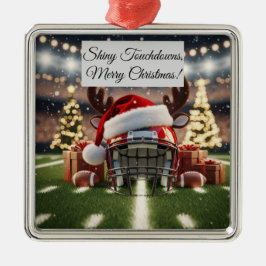 Shiny Football-Helgdag Jul - Festive Sport Julgransprydnad Metall