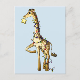 Shiny Giraffe Helg Vykort