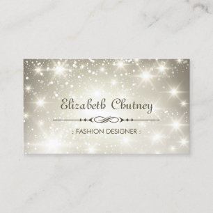 Shiny Glitter och Sparkling Bokeh Visitkort