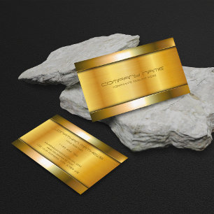Shiny Golden Metall Se Luxury Stainless Steel Visitkort