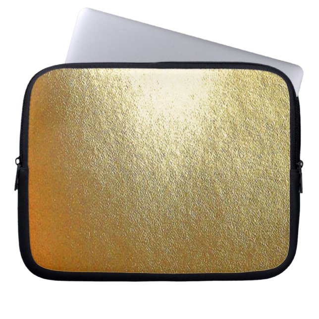 Shiny Guld Art Laptop Fodral (Framsidan)
