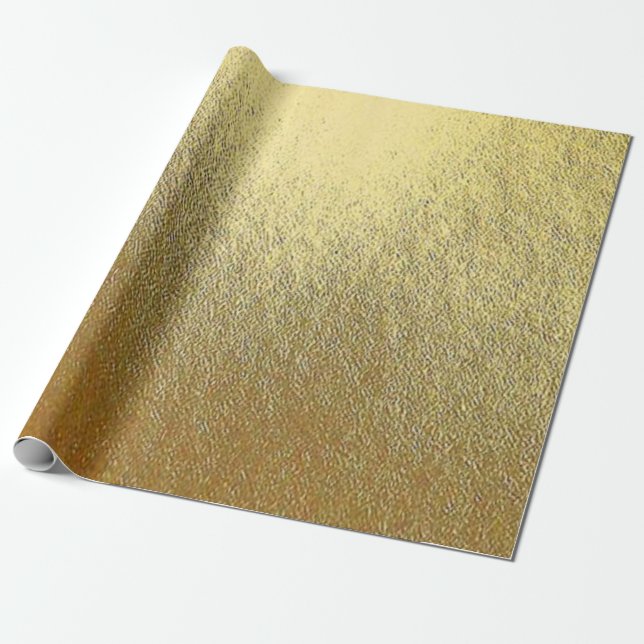 Shiny Guld Art Presentpapper (Utrullad)