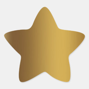 Shiny guld stjärnformat klistermärke