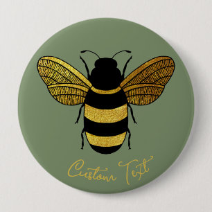 SHINY GULT GULD BLACK BUMBLEBEE ANPASSNINGSBAR TEX KNAPP