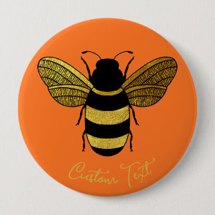 SHINY GULT GULD BLACK BUMBLEBEE ANPASSNINGSBAR TEX KNAPP