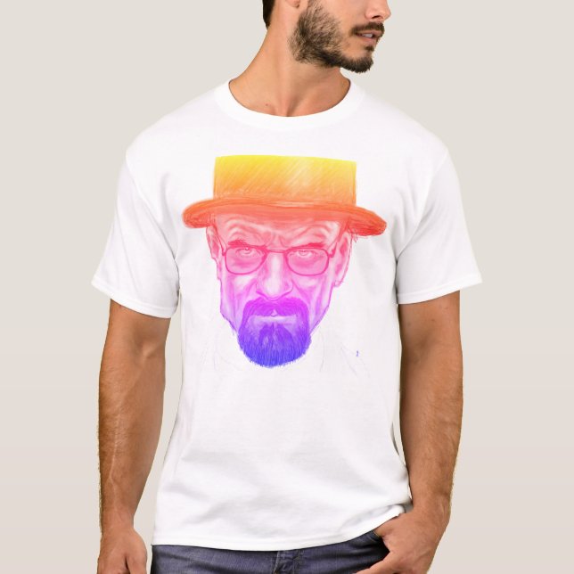 "SHINY HEISENBERG" - by DANYE T Shirt (Framsida)