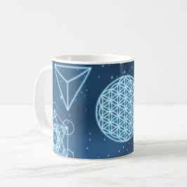Shiny Helig Geometry Universe blue gnistra Kaffemugg