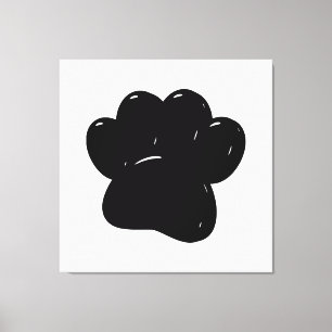 Shiny Hund Paw Skriv ut Teckning Canvastryck