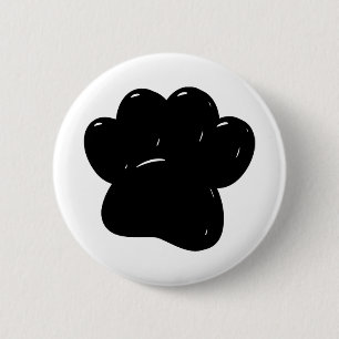 Shiny Hund Paw Skriv ut Teckning Knapp